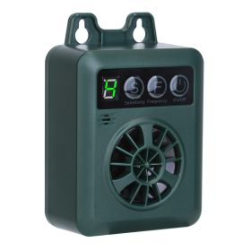 Ultrasonic Anti-barking Device 49.2Feet Sensing Sonic Bark Deterrent with 4 Ultrasonic Frequency Levels 4 Sensitivity Levels Indoor Outdoor Dog B